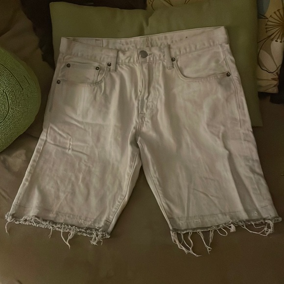 American Eagle Outfitters Shorts Mens White Washed American Eagle